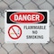 Signmission Flammable No Smoking Danger Sign, Plastic, 14in W x 10in L, 2PK OS-2PACK-DS-P-1014-L-1824 - alternate 8